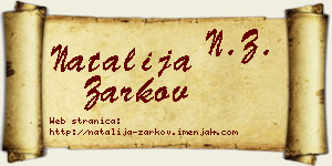 Natalija Žarkov vizit kartica